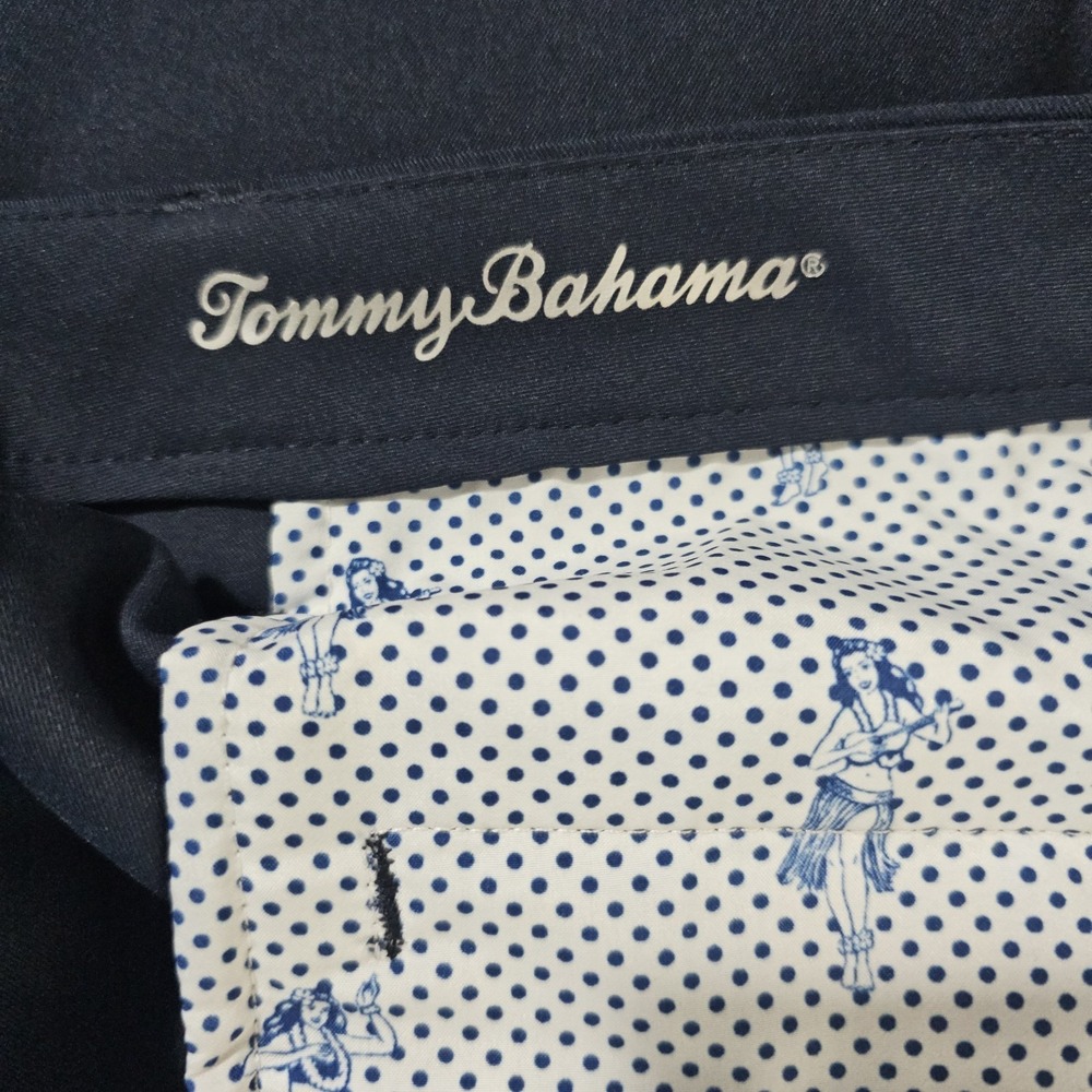 Tommy Bahama Boracay Pants Mens 40x32 (31 )Navy Stretch Chino Beach Tencel - Picture 10 of 11